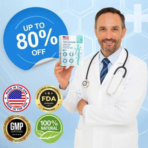 Grunsify® Nano-Microcrystal Patch: Tirzepatide + Collagen Dual Action for Fat Loss, Skin Tightening, and Sugar Control